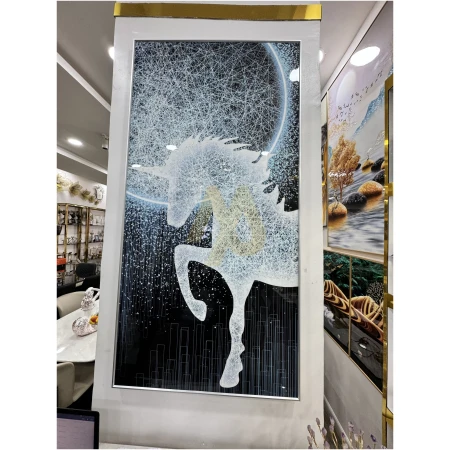 80 by 160cm crystal frame