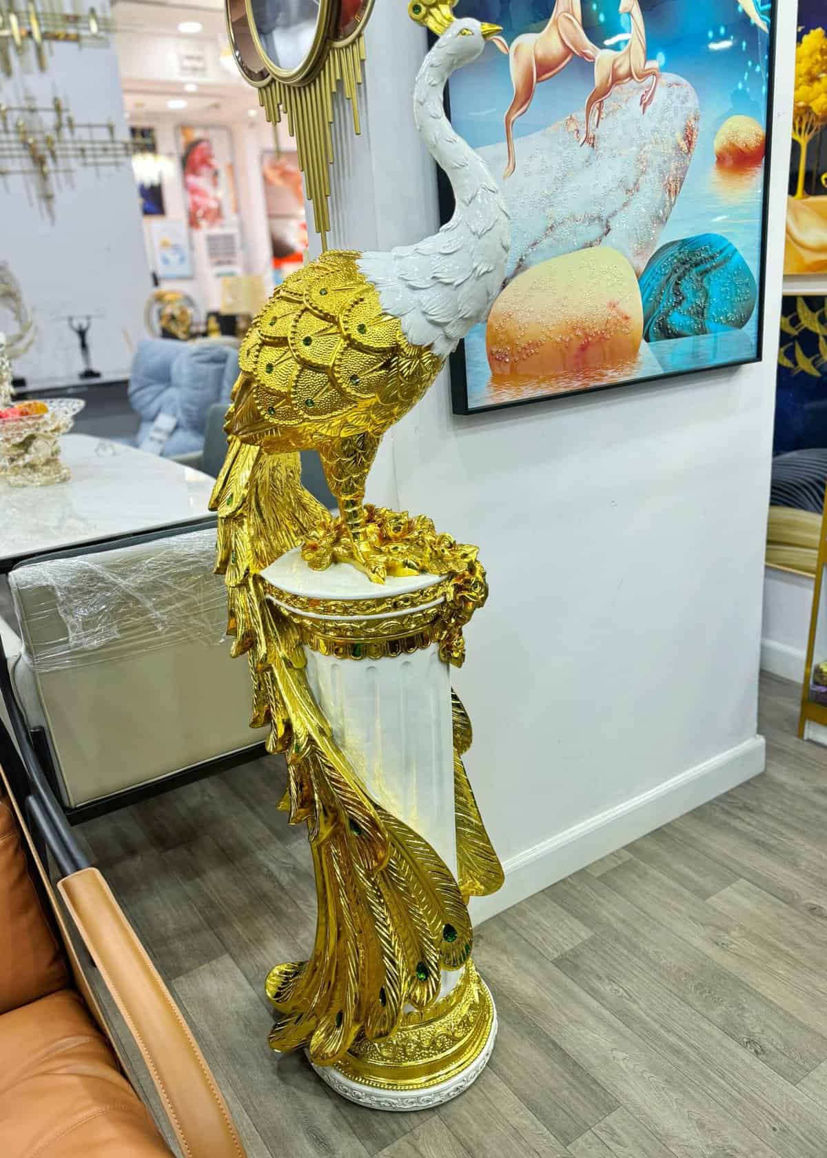 Luxury Stand Out Peacock Stature