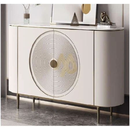 Luxury Credenza with Real Marble Top