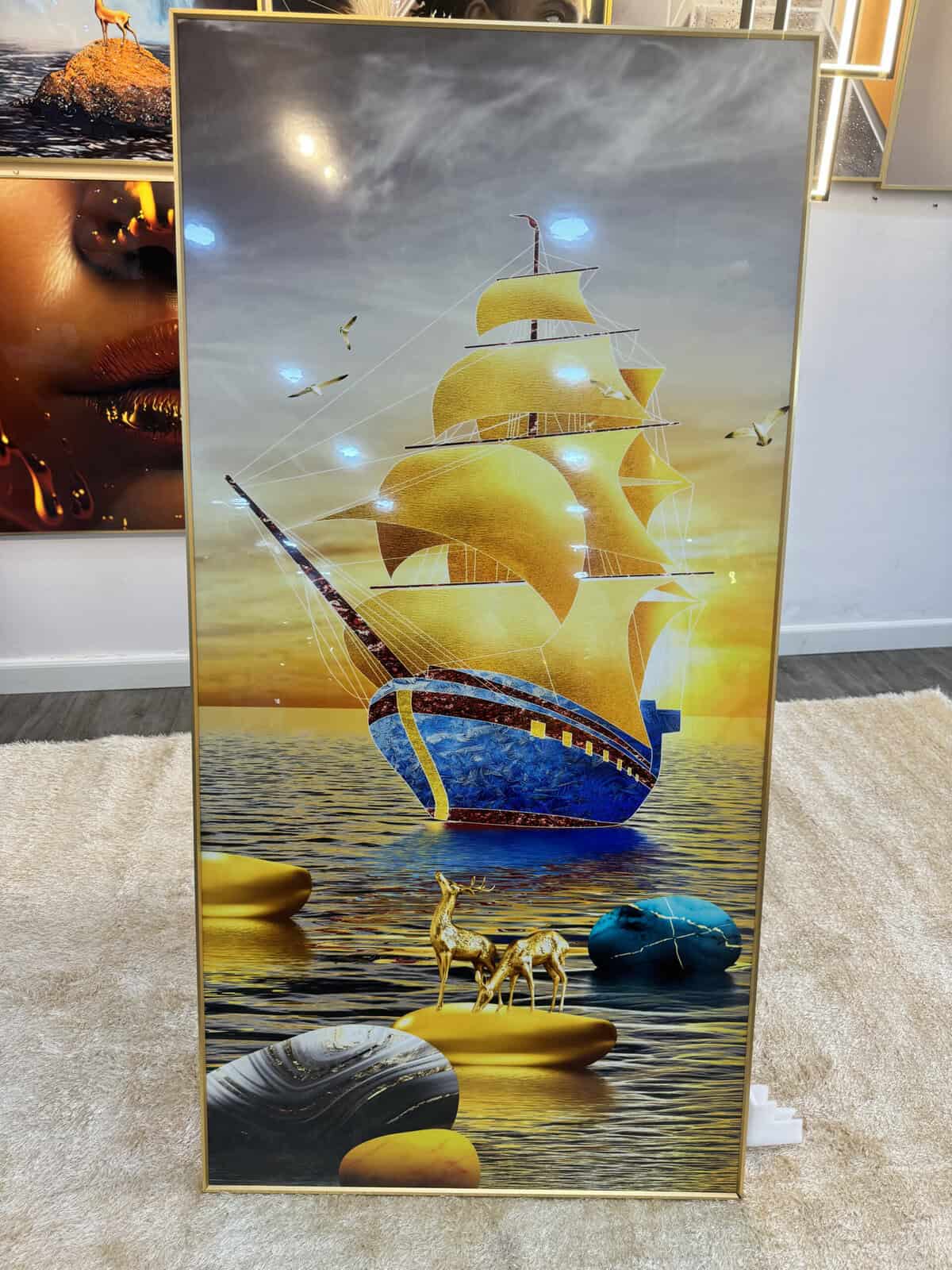 Wall frame design for bedroom