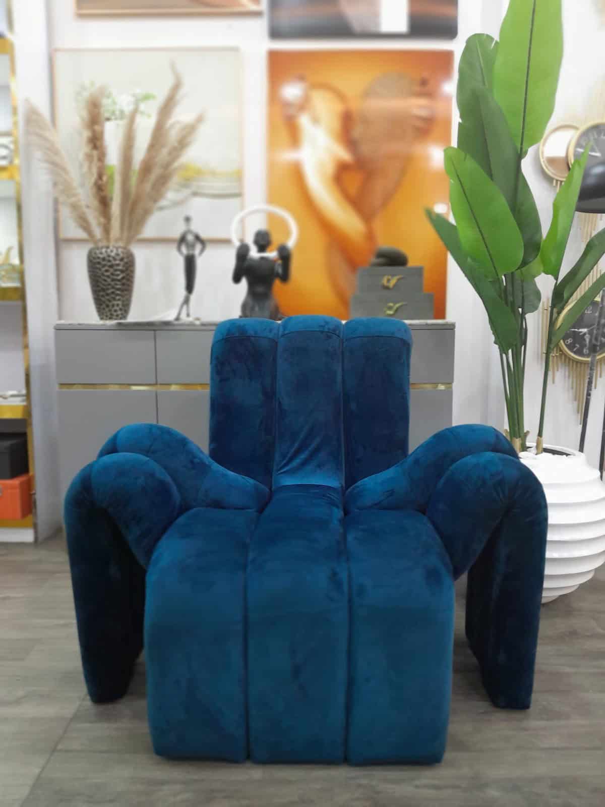 blue spider chair