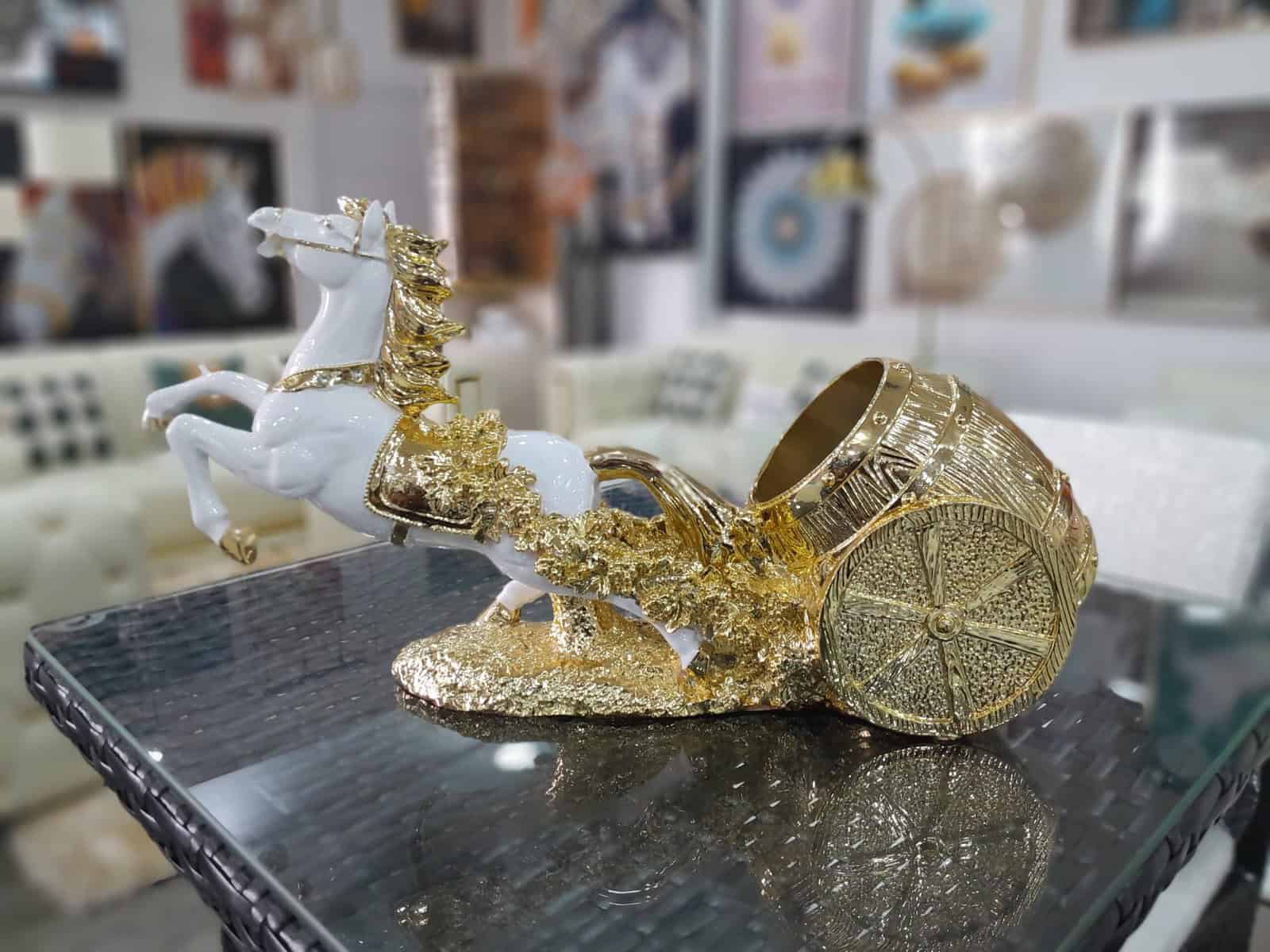 Resin Horse Wine Holder