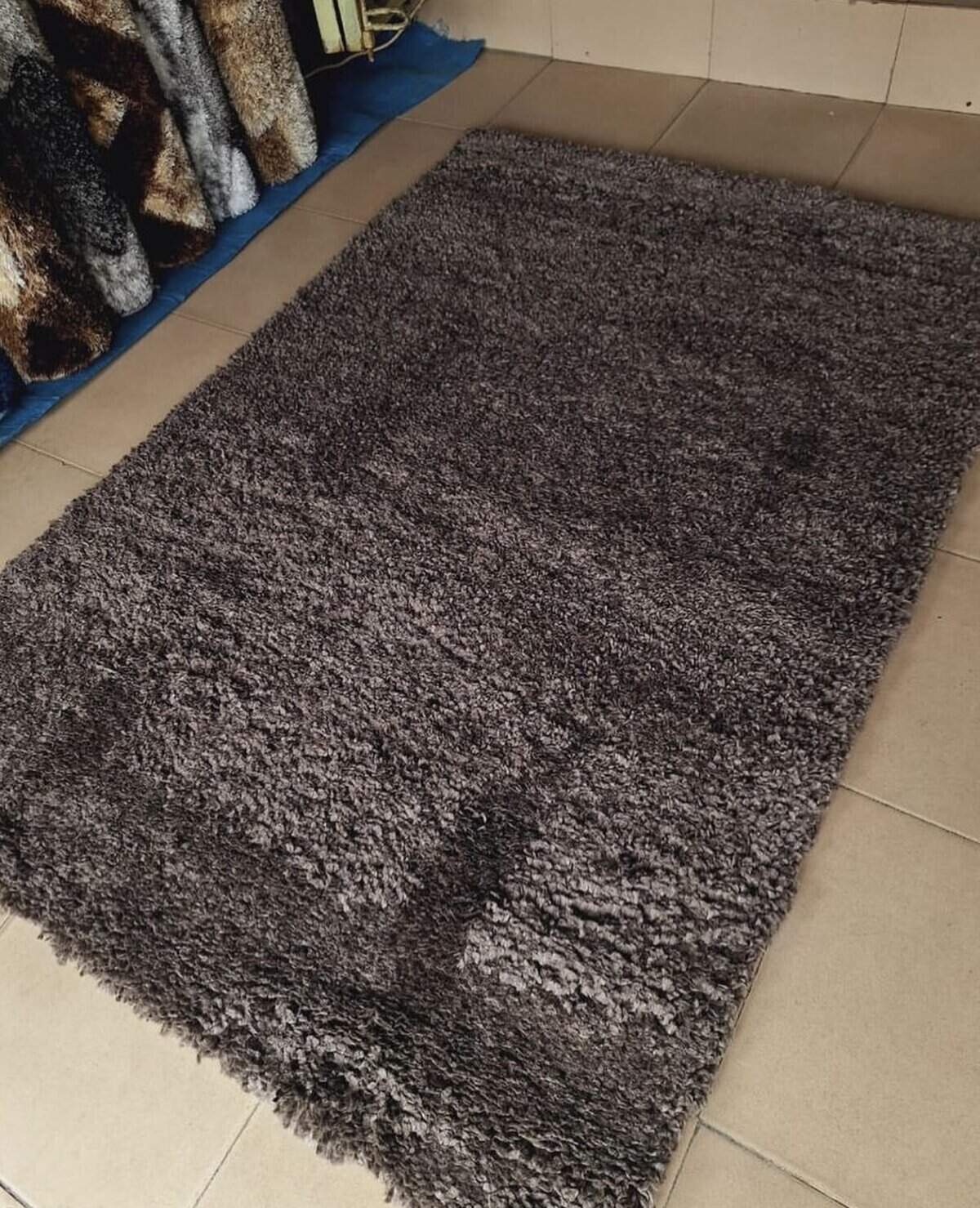 Screenshot Coffee Brown shaggy Rug