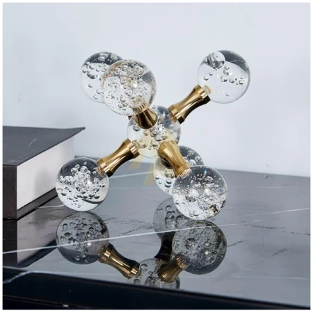 Modern Crystal Molecular Ball Ornament