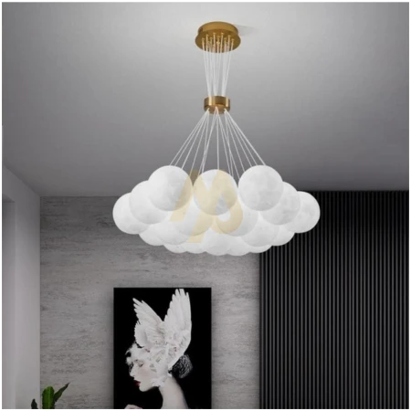 19 Moon Bulb Chandelier
