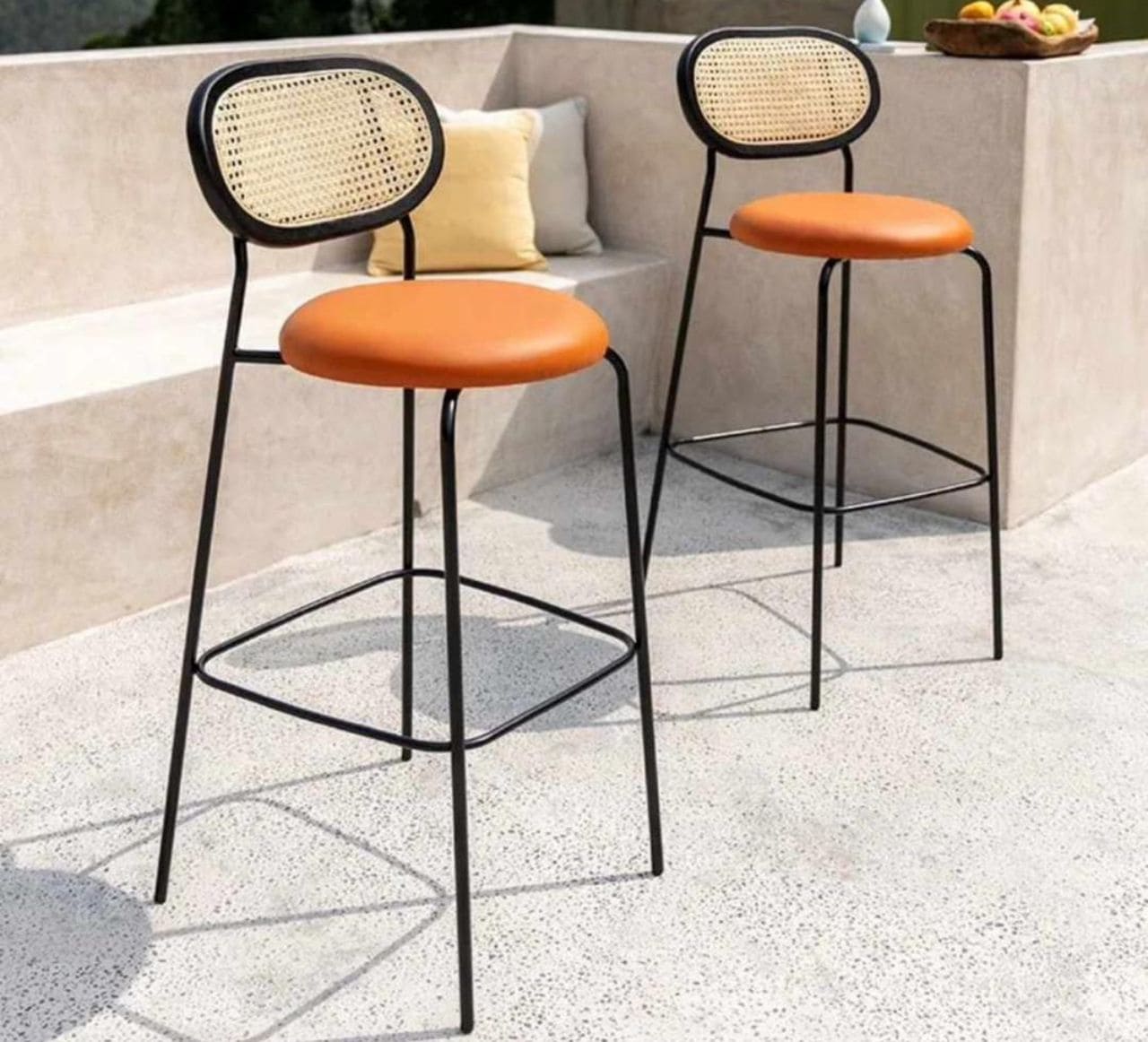orange Bar Stool