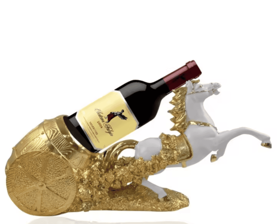 Resin Horse Wine Holder