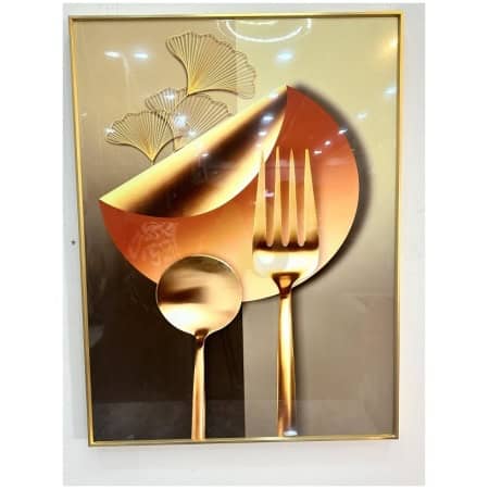 60x80cm spoon & Fork Porcelain Frame