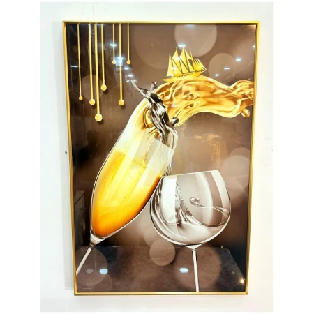 60x80cm Spilled Wine Porcelain Frame