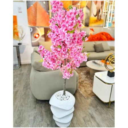 Exquisite Cherry flower & fibre vase