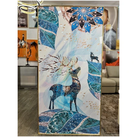 Wall frame design for living room