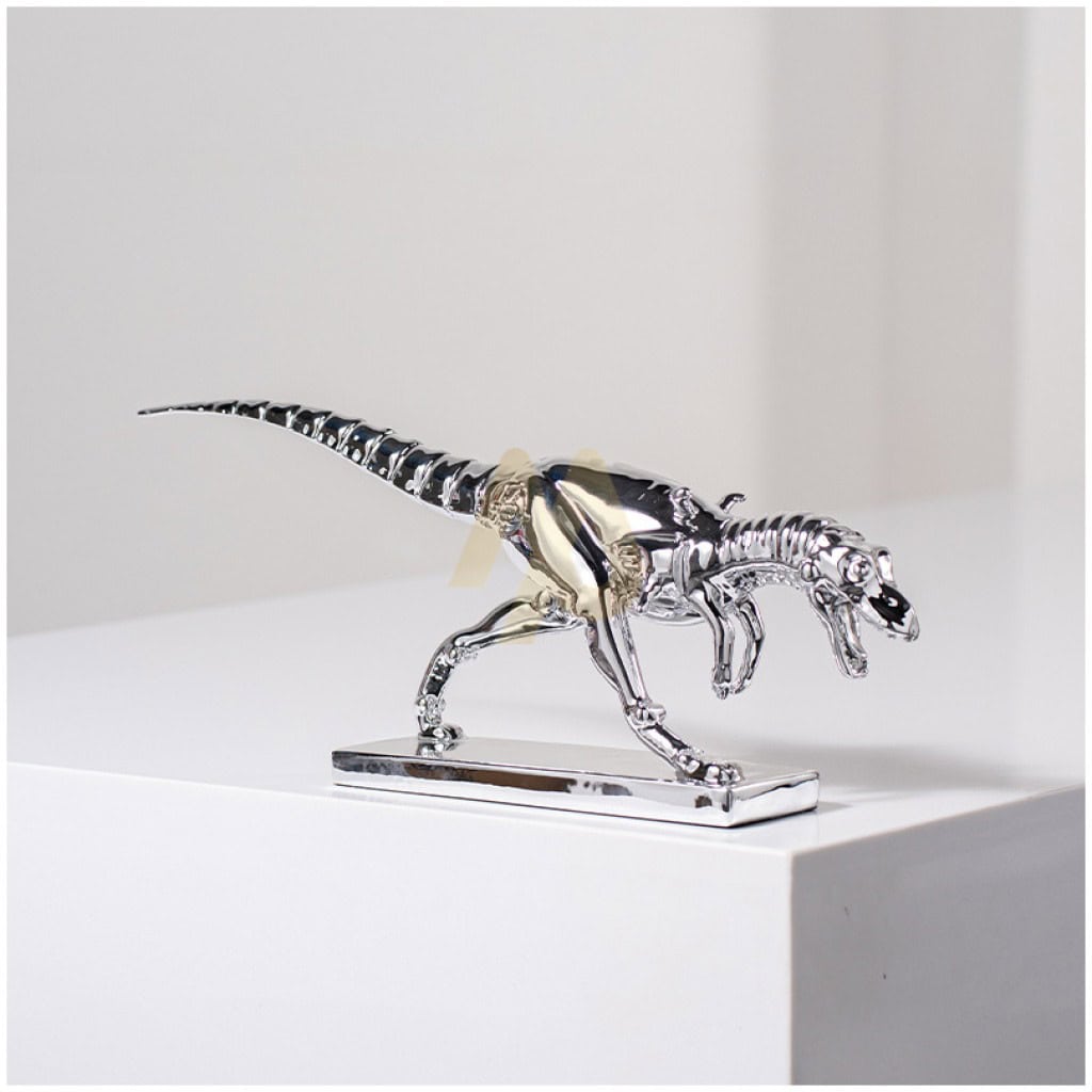 cyborg T-rex statue