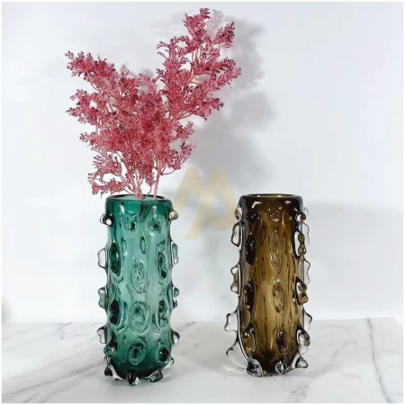 Premium green crystal vase