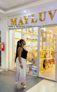 Jennifer Etito Oyubu Splashes N30M on Interior Decor: A Shopper’s Dream at Mayluv World!