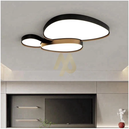 Modern black white LED ceiling lamp