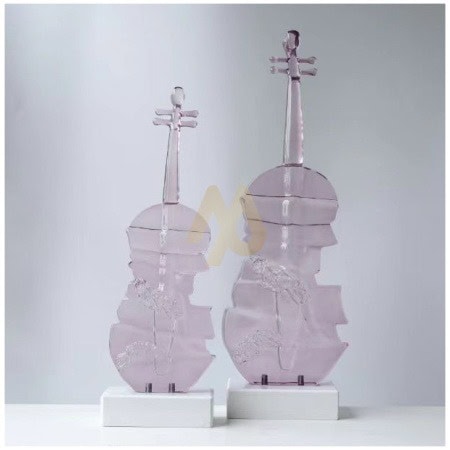 Small Lavender Violin Ornament