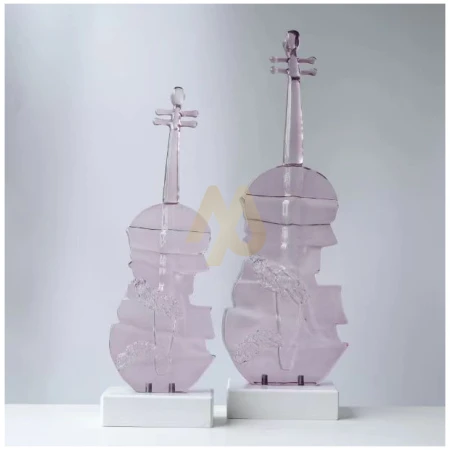 Big Lavender Violin Ornament