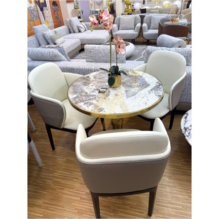 3-Seater Mini Marble Dining Set