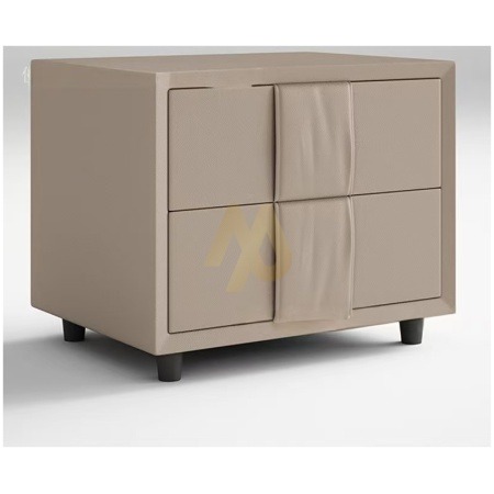 Cream Leather Padded Bedside Board