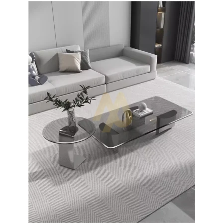 Duet Glass Harmony 2IN1 Coffee Table Set