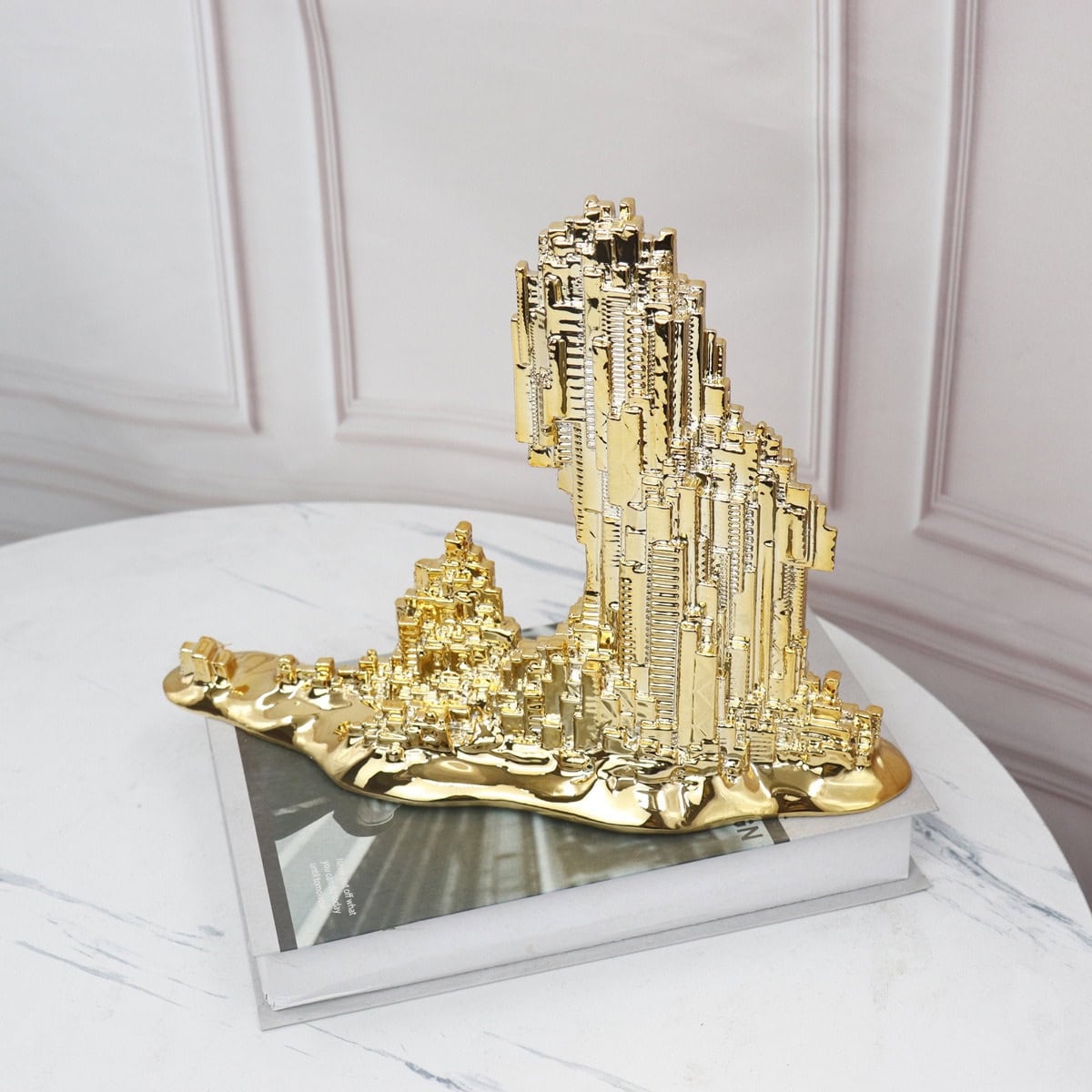 Golded Cityscape Decor
