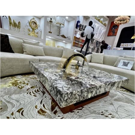 Illuminated Marble Center Table