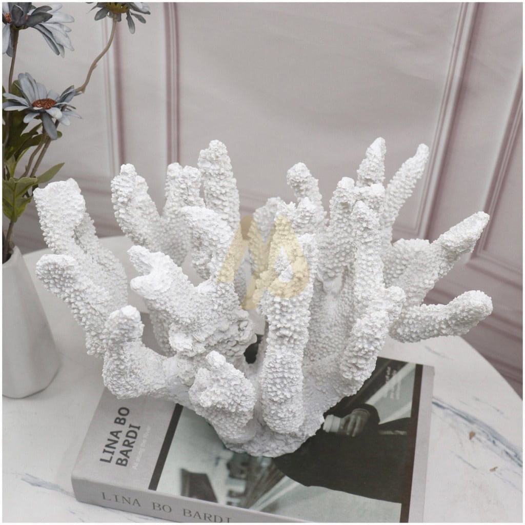 Oceanica White Seaweed Sculpture