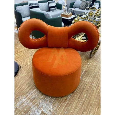 Orange Loop fabric chair