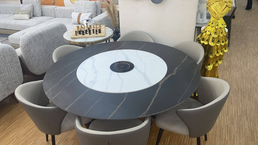 From Dining to Relaxing: Convertible Dining Set with Hot Plate