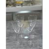 Gold ringed wine glass, 4pcs set