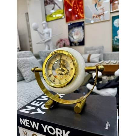 Gear-sphere Retro Iron Desk Clock