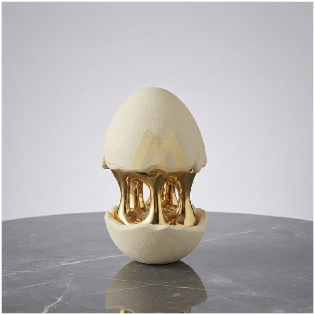 Big White egg sculpture