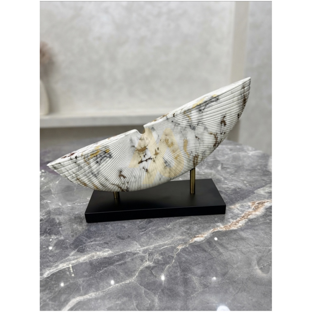 Polyresin Cresent Table accent