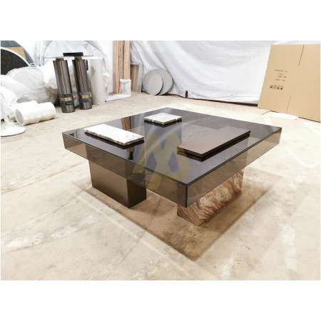 Luxurious square coffee table