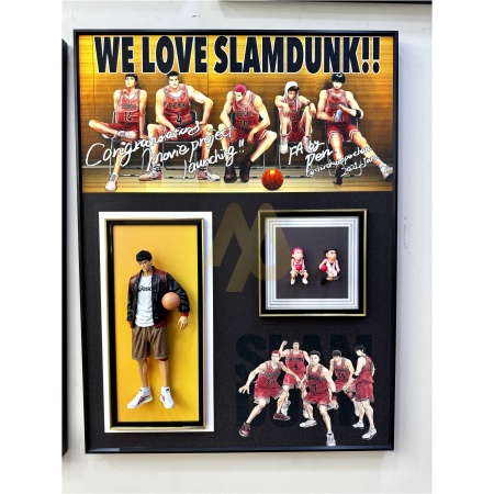 3D Basketball Themed Wall Frame