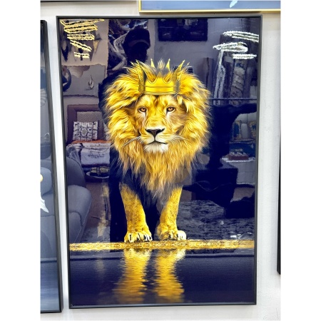 Crowned Lion Wall Frame