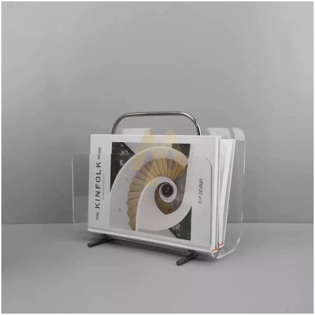 Crystal-Edge Acrylic Book Holder Décor