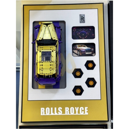 Blue/Gold Rolls-Royce LEGO Wall Frame