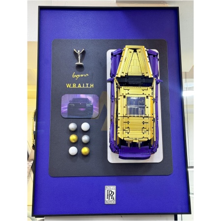 Gold Rolls-Royce LEGO Wall Frame