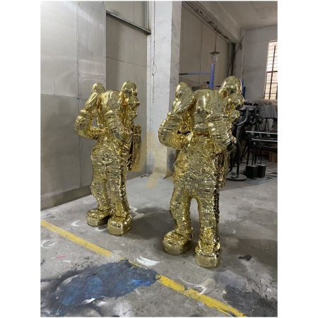 Imperial Gold KAWS Sculpture