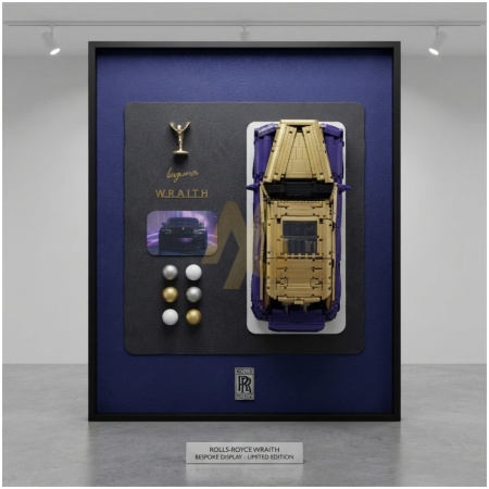 Gold Rolls-Royce LEGO Wall Frame
