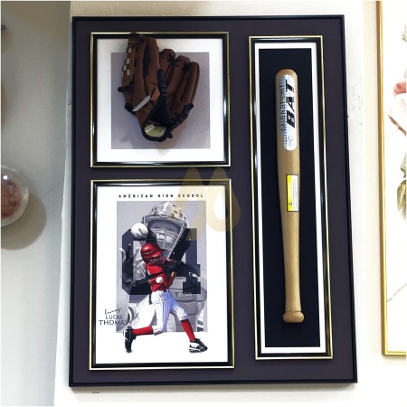 Baseball Kit 3D Wall Frame
