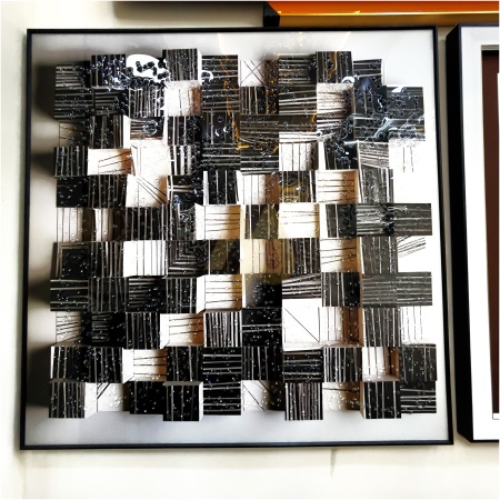Mat weave Pattern Acrylic Frame