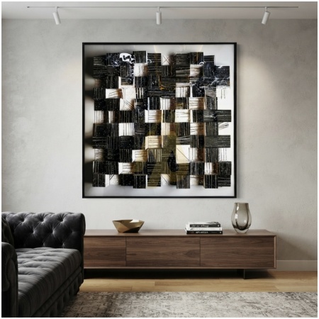 Mat weave Pattern Acrylic Frame