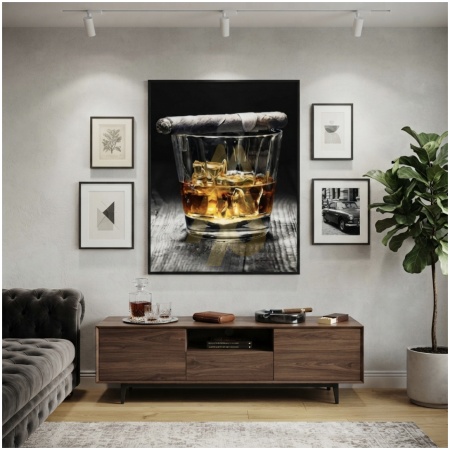 Whiskey & Smoke Wall Frame