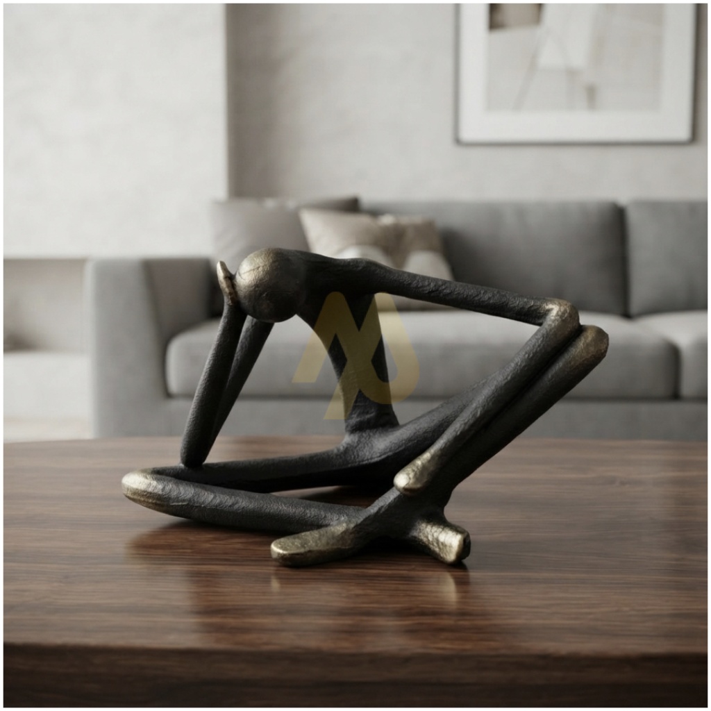 Abstract Reclining Human Sculpture