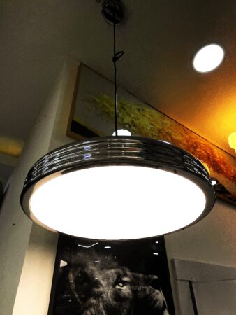 Silver Modern Disc Pendant Light