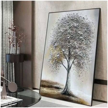 Greyscale Tree Figure Wall Art