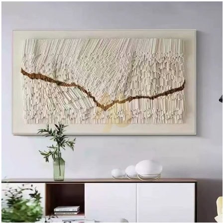 Geometric landscape Tube Art 3D Wall Frame
