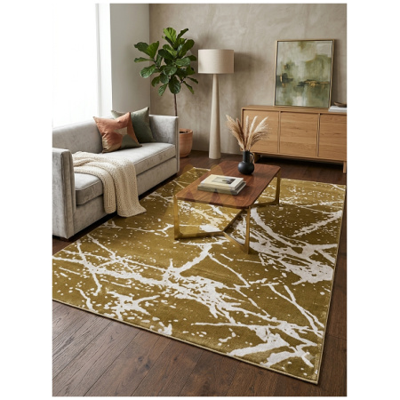 Golden Canvas Abstract Rug